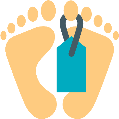 Huellas De Pies Hd (500x500), Png Download