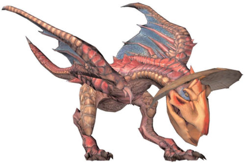 Although This Wyvern Does Not Pose Too Much Of A Threat, - Yian Garuga Vs Yian Kut Ku (500x332), Png Download