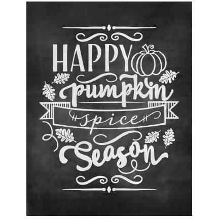 Happy Spice Season Word Art Svg Scrapbook - Happy Pumpkin Spice Season Svg (432x432), Png Download