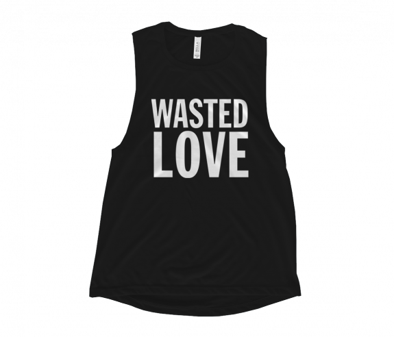 Women's Wasted Love Tank Top - Women's Black Colorado Buffaloes At Ease V-neck Tank (575x492), Png Download
