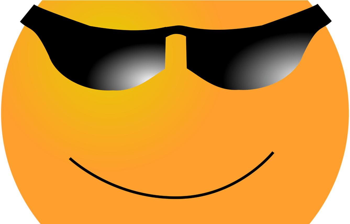 Awesome Face / Epic Smiley Know Your Meme Clip Art - Smiles Com Oculos De Sol (1368x855), Png Download