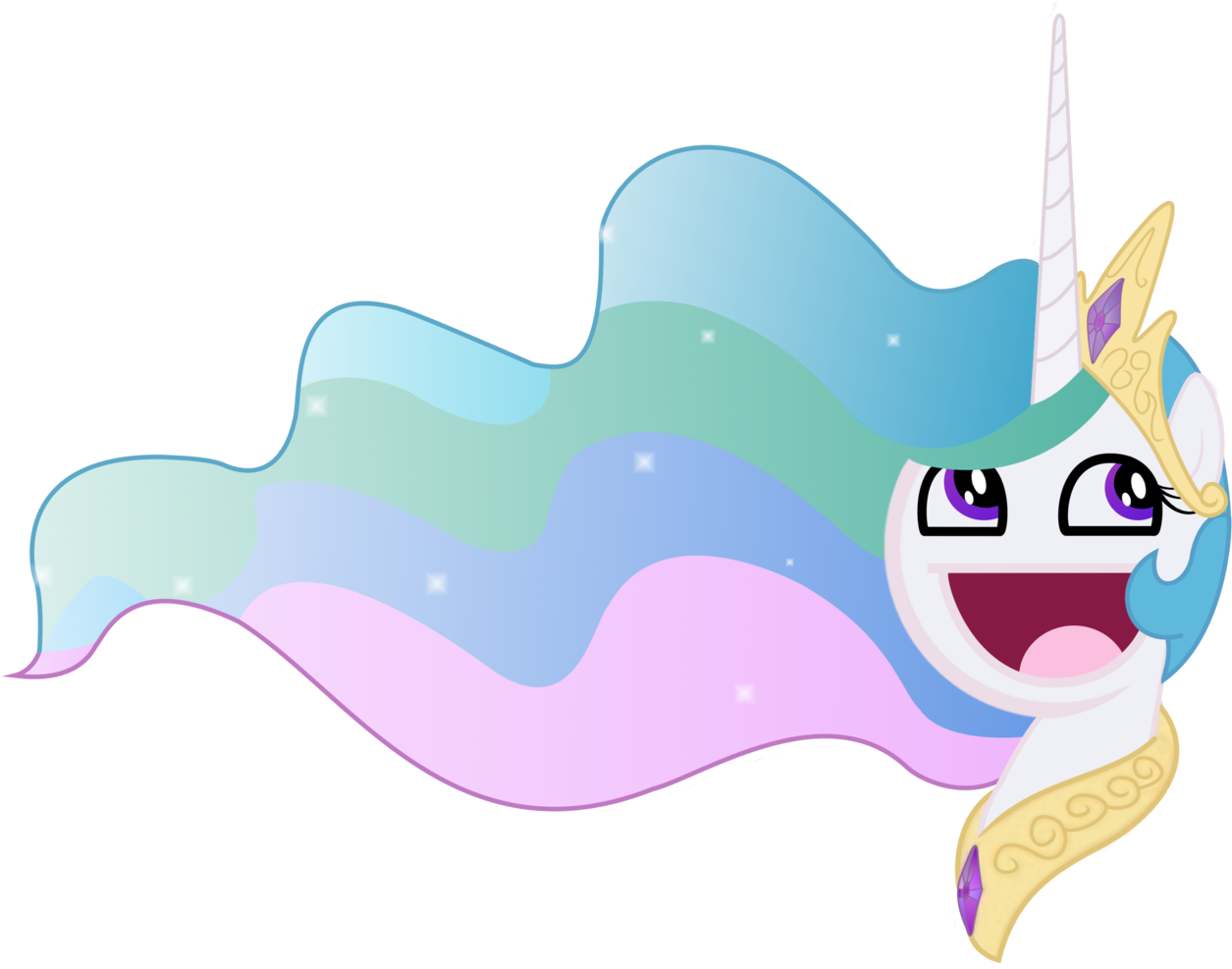 Elcomber, Awesome Face, Princess Celestia, Safe, Simple - Princess Celestia Derp Face (1280x1000), Png Download