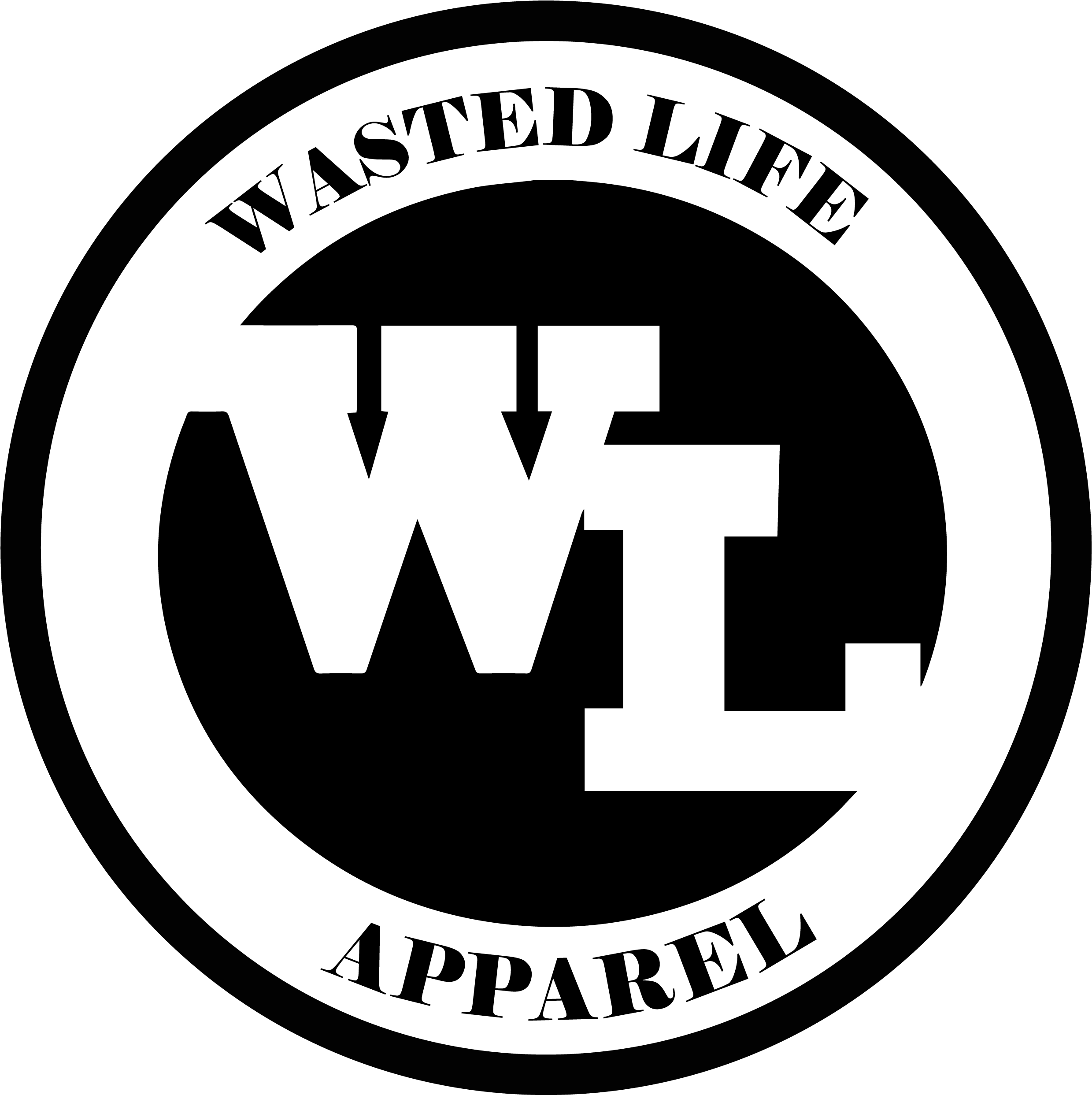 "wasted Veteran" Black Distressed Dadhat - Illustration (2550x3300), Png Download
