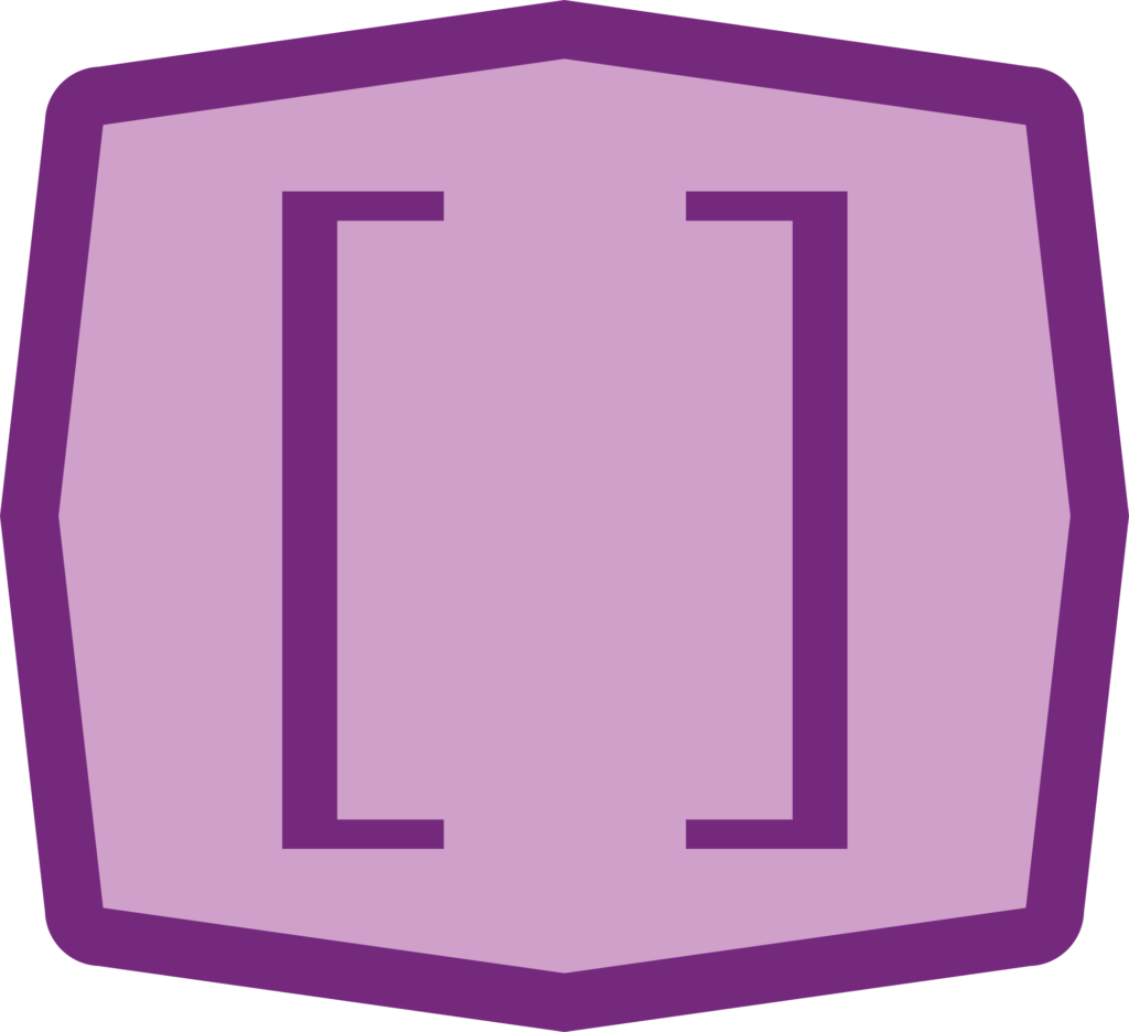 Purple Clipart Bracket - Cartoon Brackets Punctuation (1024x936), Png Download