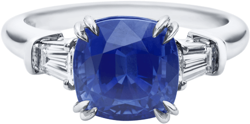 Gemstone Diamond Rings Fine Harry Winston Classic - Harry Winston Bague Saphir (1200x800), Png Download