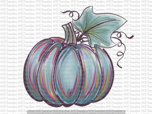 Watercolor Pumpkin - Purple Painted Watercolor Png Pumpkin (600x450), Png Download