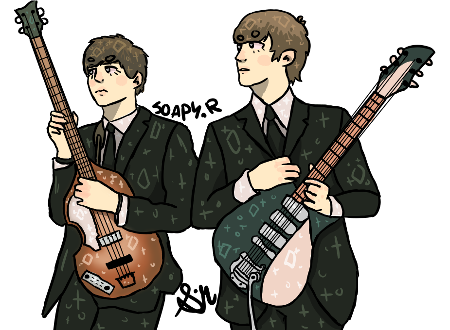 Jpg Royalty Free Library Beatles Drawing Lennon - Beatles Cartoon Paul Mccartney (1024x679), Png Download