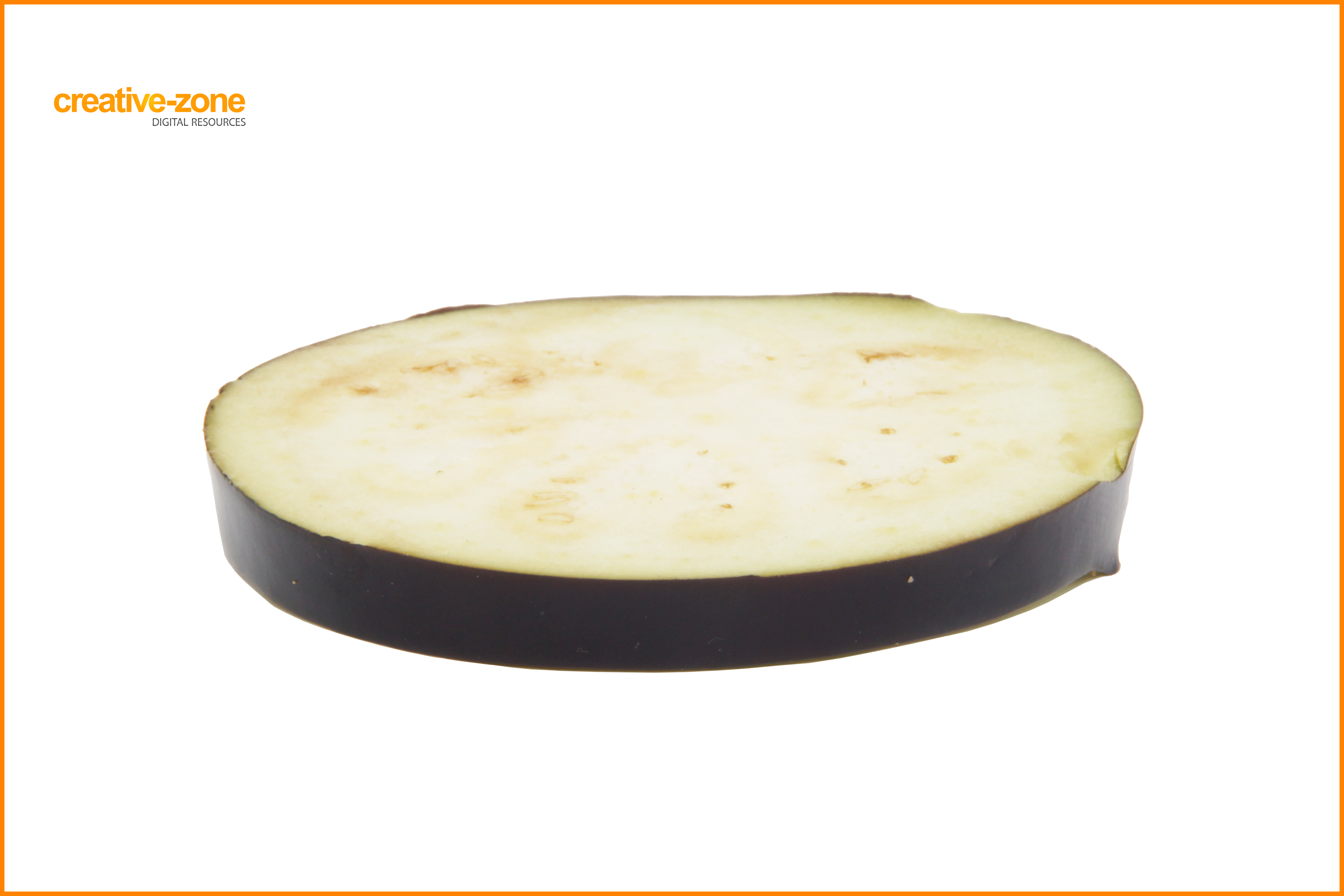 Slice Eggplant Transparent - Eggplant Slice Png (6030x4020), Png Download