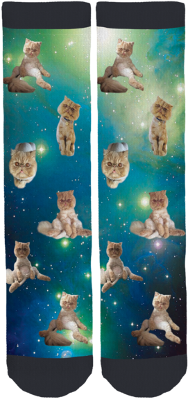 Winston Smushface Crew Socks - Art (285x600), Png Download