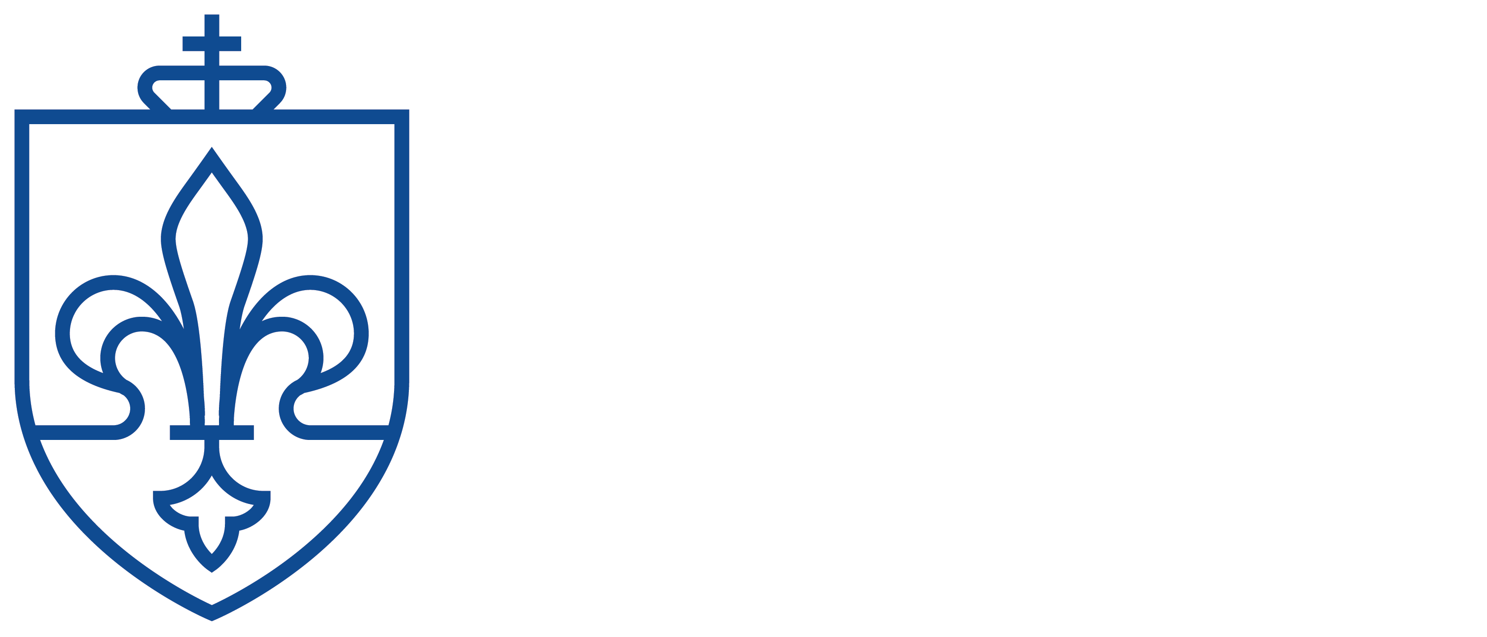 Saint Louis University Logo - Saint Louis University White Logo (3015x1293), Png Download