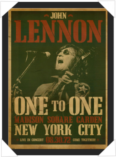 #324 - John Lennon New York Poster (500x500), Png Download