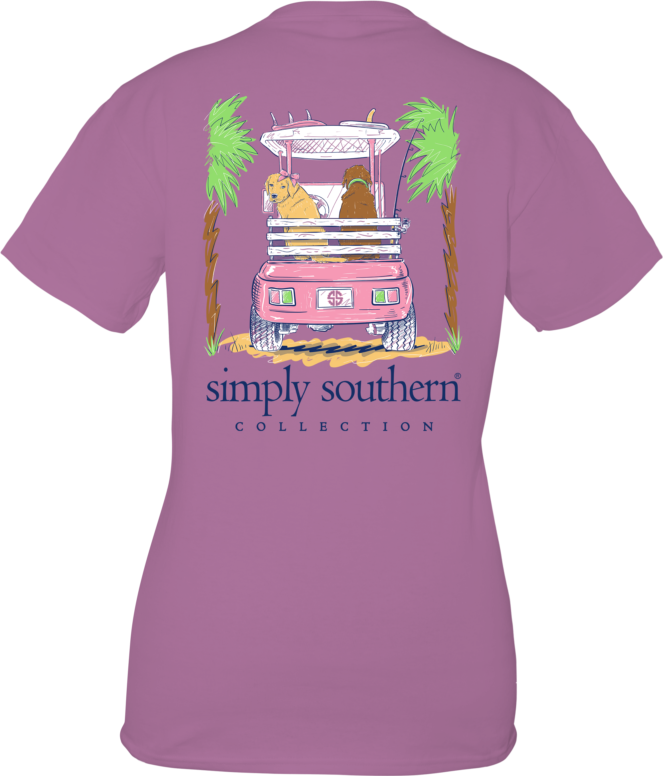 Cart-eggplant - Short Sleeve Simply Southrn Shirts (2423x2820), Png Download