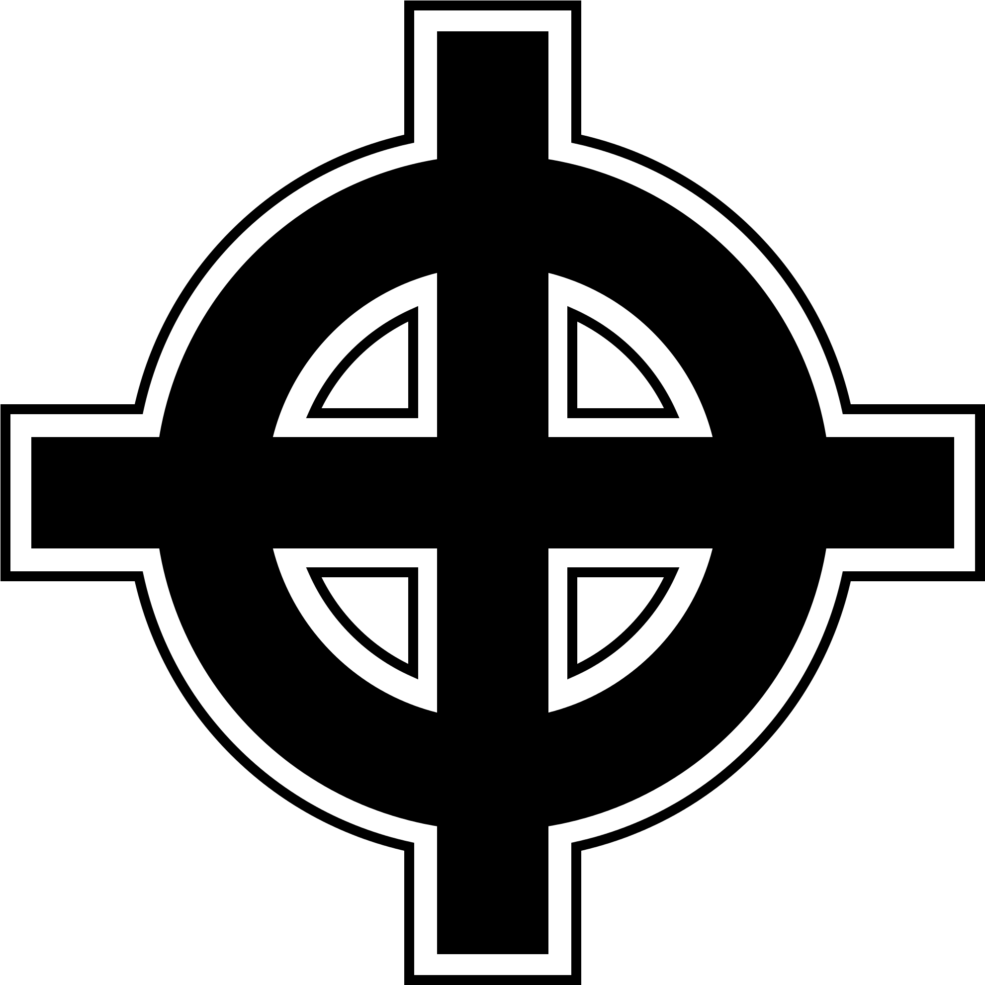 Open - Nationalist Celtic Cross Tattoos (2000x2000), Png Download