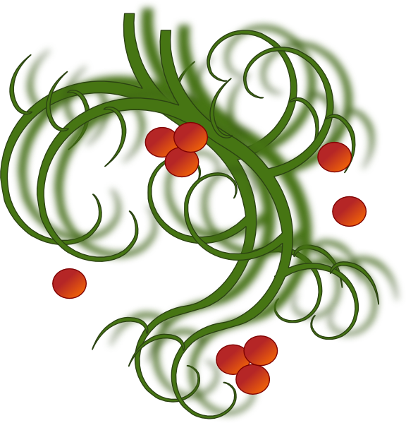 Free Celtic Cross Clipart - Christmas Swirls (576x599), Png Download