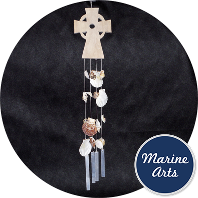 Natural Wood Celtic Cross Wind Chime - Clan Del Can Dvd (395x395), Png Download