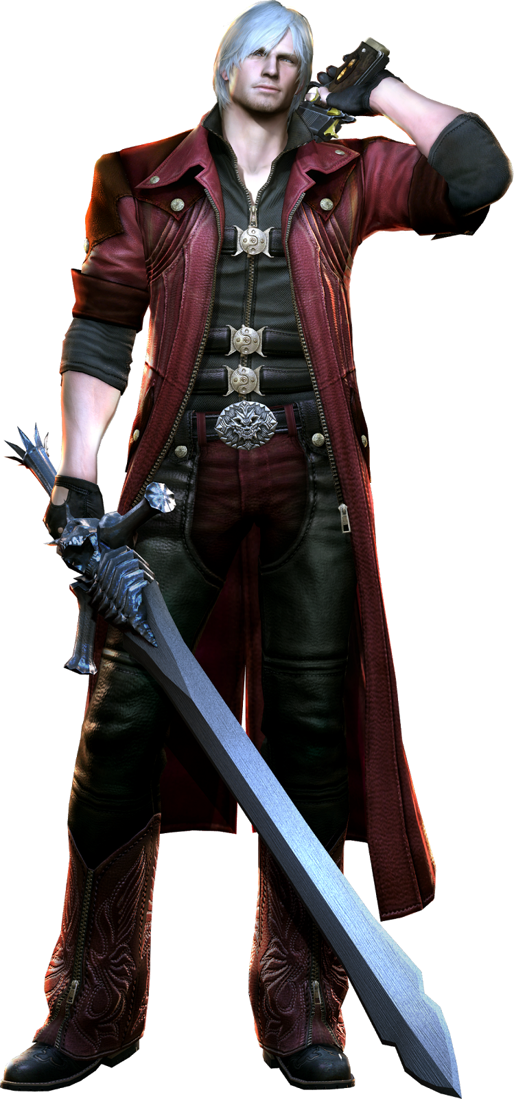 Devil May Cry 4 Dante Png Png Transparent Stock - Devil May Cry 4 Render (313x672), Png Download