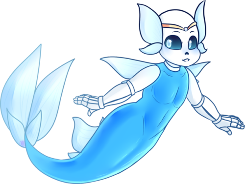 Been Seeing A Ton Of Skelemermaids, So I Decided To - Mermaid Sans (500x377), Png Download