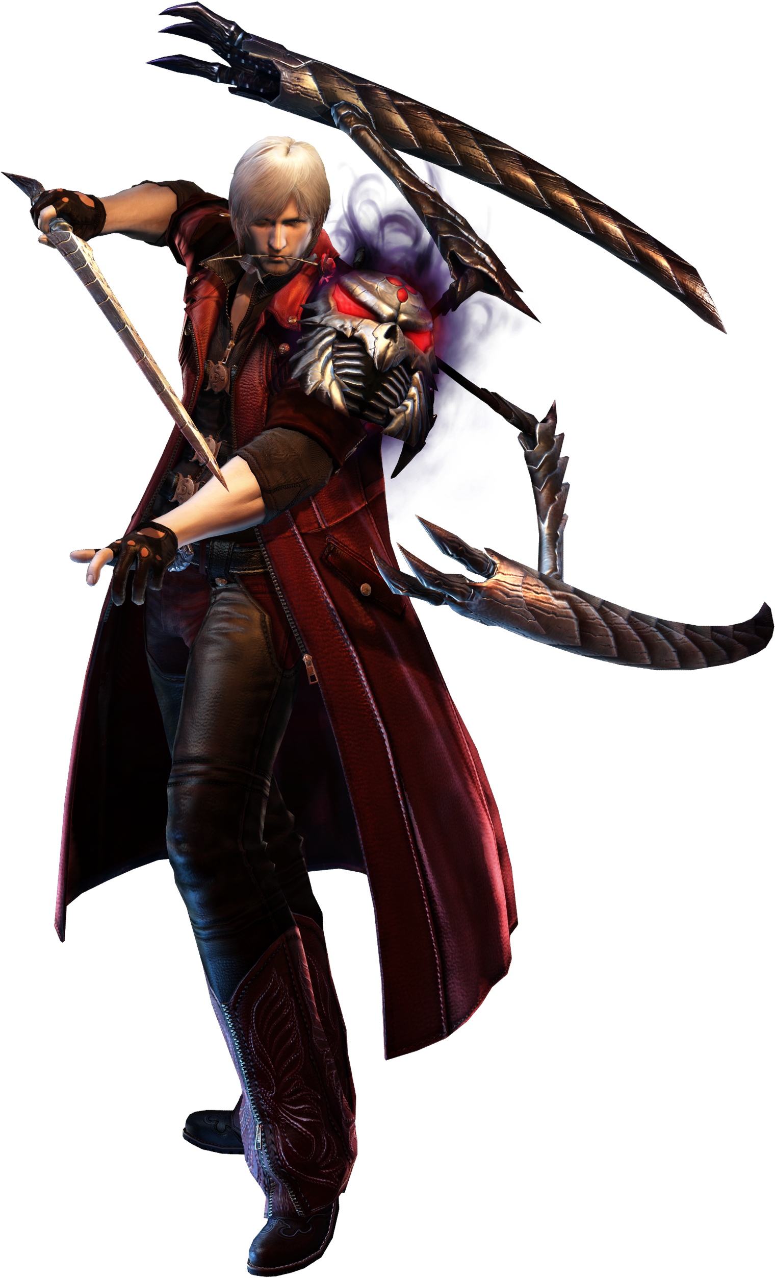 Dante With Lucifer - Devil May Cry 4 Dante Lucifer (2000x2571), Png Download