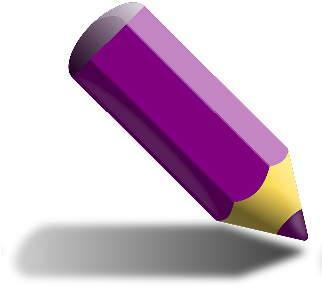 Crayon Colored Pencil, Colored Crayon, Pencil, Violet - Purple Colored Pencil Clipart (640x587), Png Download