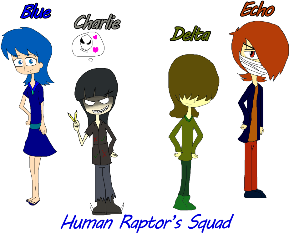 Human Raptor's Squad - Human (1024x778), Png Download