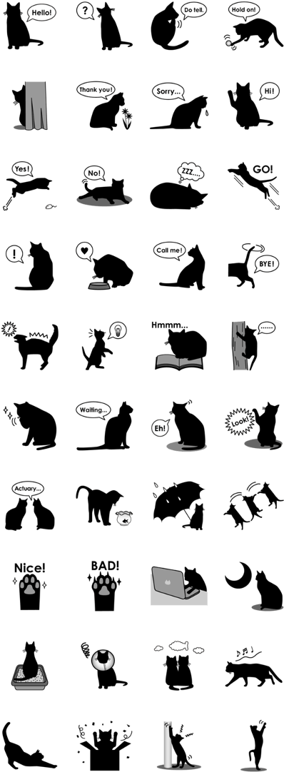 Black Cat Silhouette - Silhouette (420x1121), Png Download
