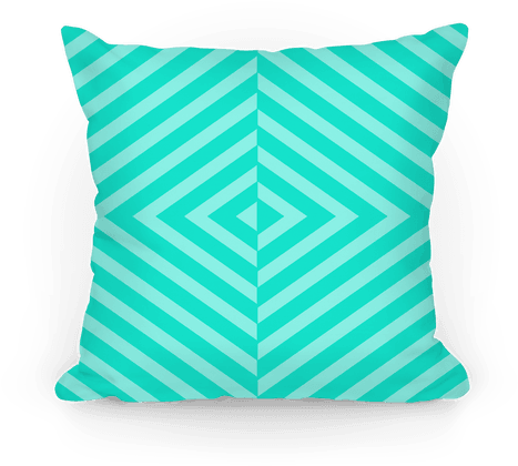 Teal Diagonal Stripe Pattern - Pillows Stripe Patterns (484x484), Png Download