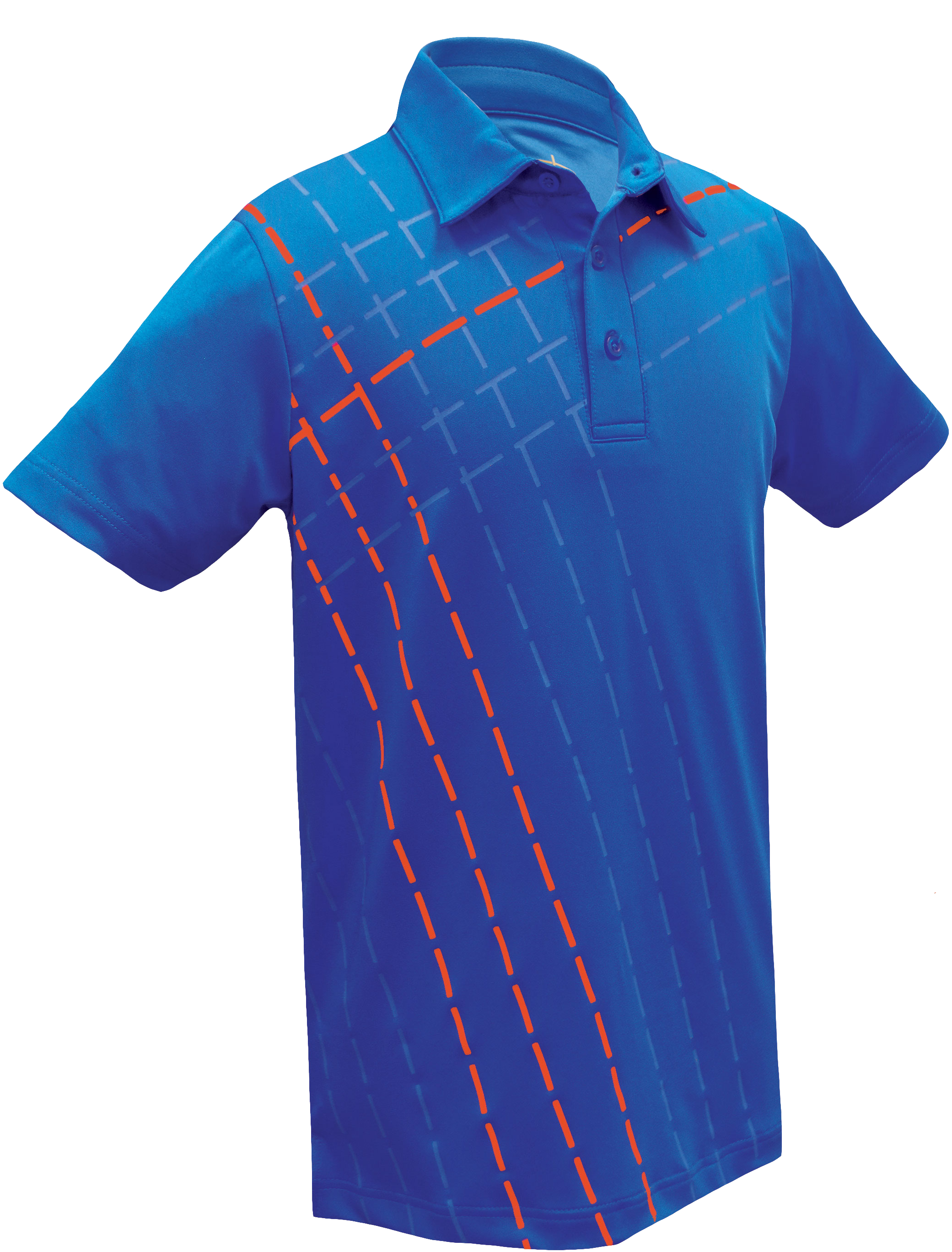 Youth Boys Performance Multi Color Diagonal Stripe - Golf (3000x3000), Png Download