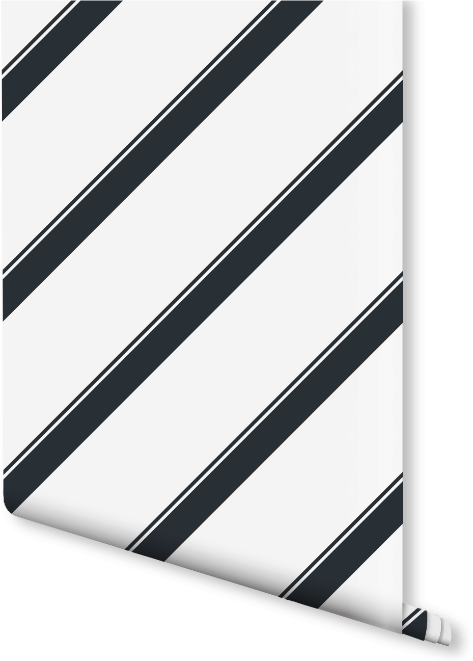Add A Modern Edge To Your Interiors With A Striped - Monochrome (940x1296), Png Download