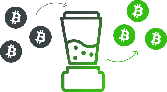 High Volume Bitcoin Mixer - Bitcoin Mixer (709x393), Png Download