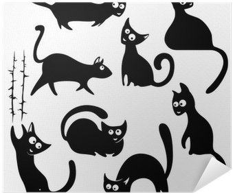 Silhouettes Vectors Cat Silhouette (400x400), Png Download