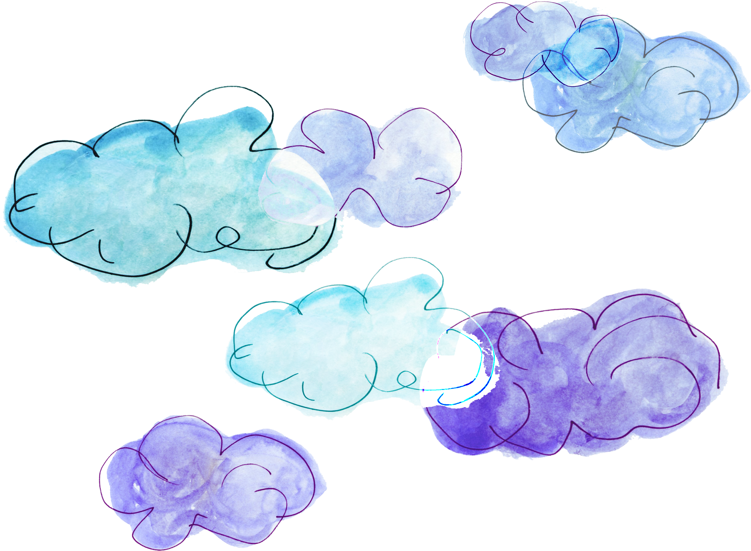 Watercolors - Sketch (3840x2816), Png Download