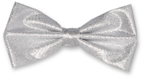 Bow Tie Silver Glitter - Bowtie Silver Png (524x524), Png Download