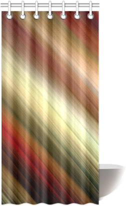 Fall Time Colored Gradient Diagonal Stripes Shower - Tartan (500x500), Png Download