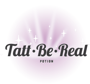 Tatt Be Real® Potion Logo - Beth Custom Made Name Pouch, Make Up, Pencils, (385x328), Png Download