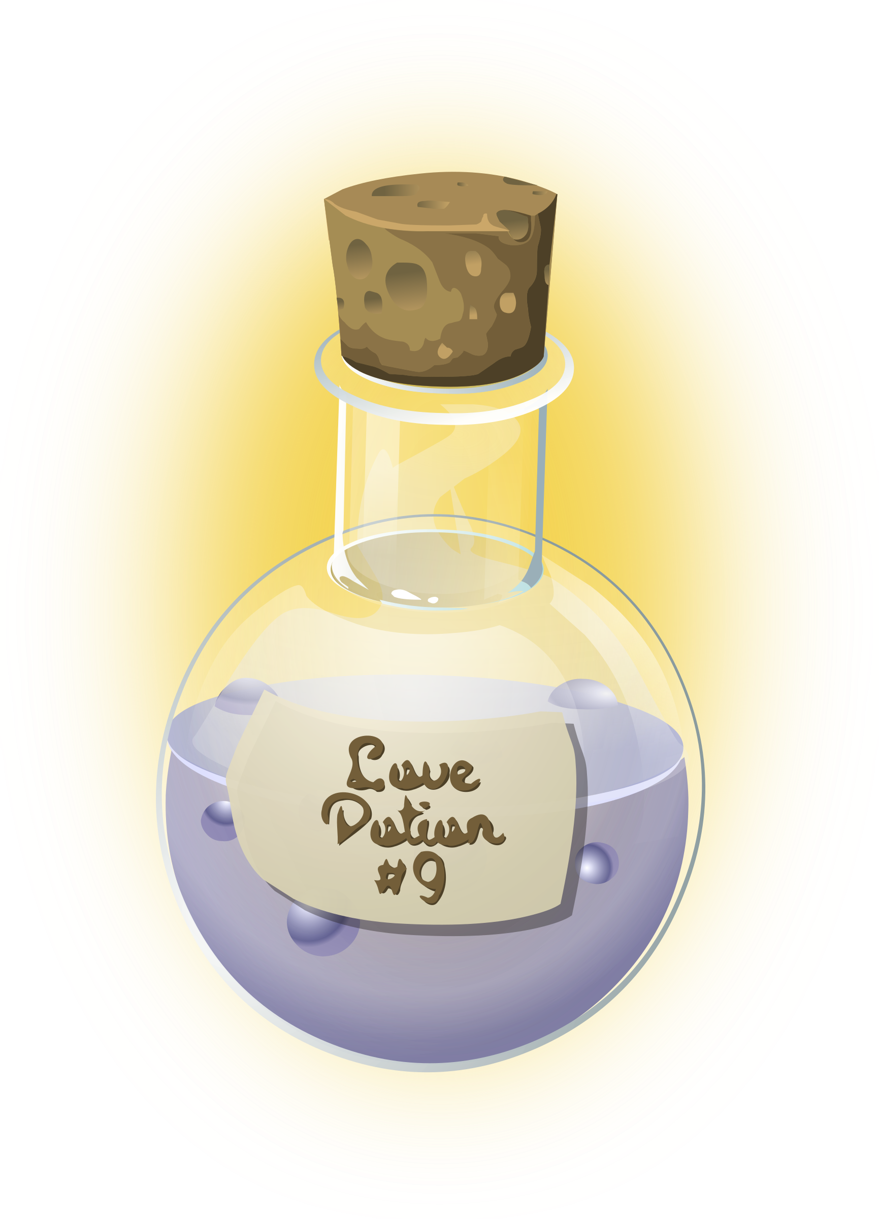 Svg Library Love Potion Big Image - Love Potion Clipart (1731x2400), Png Download
