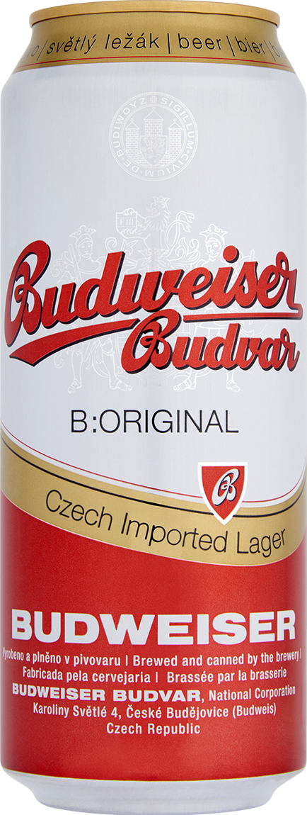 Products » Budweiser Budvar » Budweiser Budvar B - Budweiser Budvar Can (434x1150), Png Download