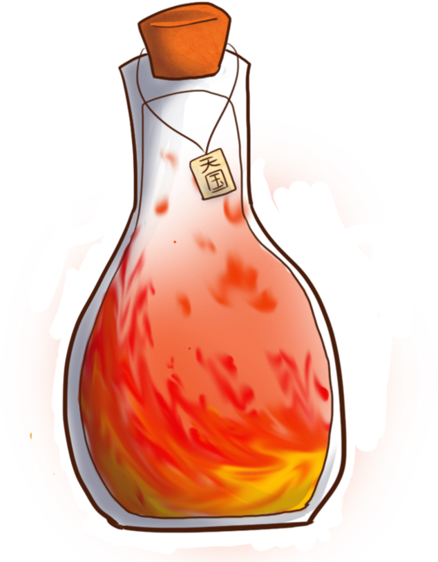 Bottled Fire Stocked By Dj Bluehkitteh On - Alchemy Fire Vial (894x894), Png Download