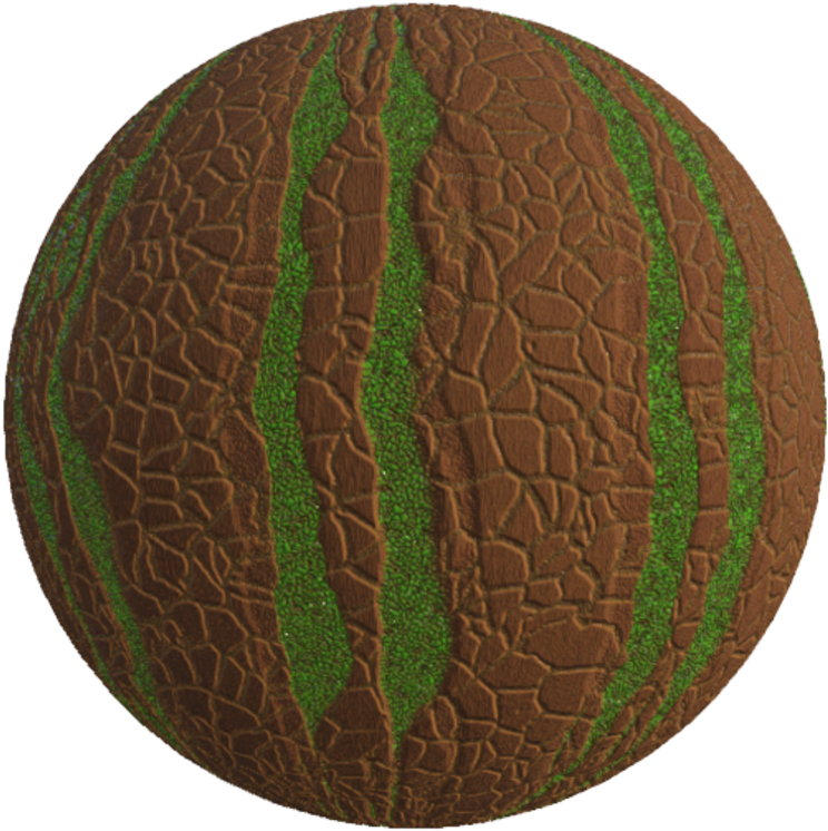 Mossy Stylized Tree Bark - Circle (760x760), Png Download