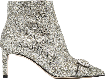 Silver Glitter Hanover 65 Boots - Glitter Boot (500x500), Png Download