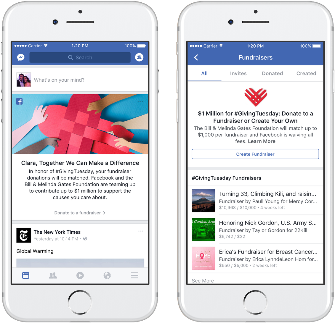 Facebook-donate - Giving Tuesday (1200x1175), Png Download