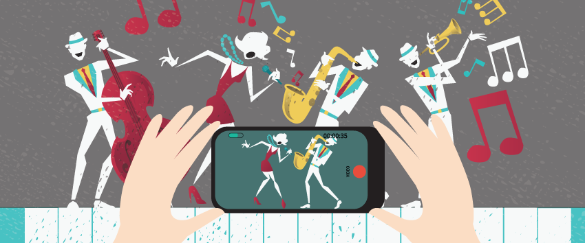 Facebook Live To Enhance Your Event - Cartoon (850x354), Png Download