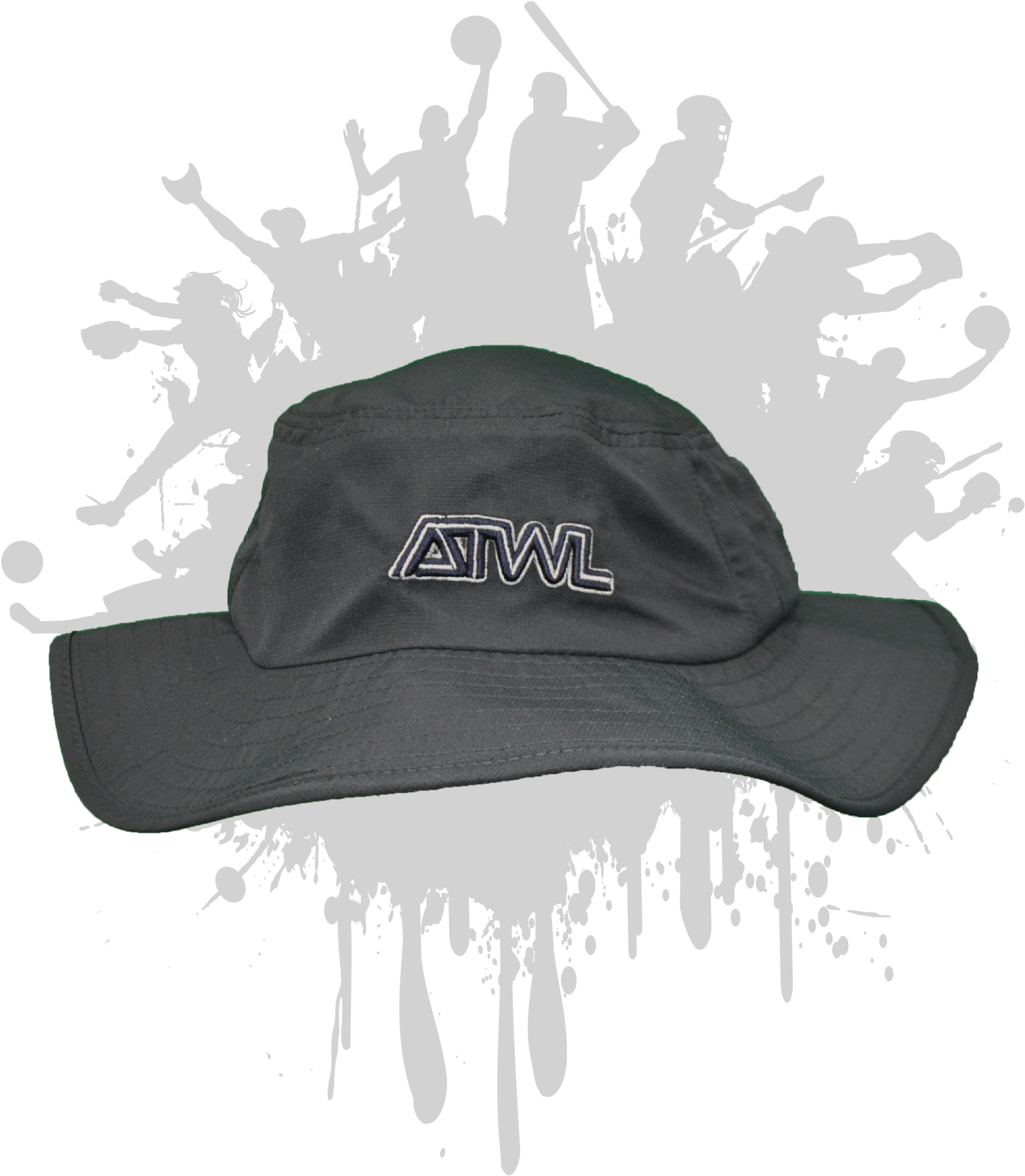 Atwl Bucket Hat 3-d Black/grey/black - All The Way Live Legit (1800x1929), Png Download