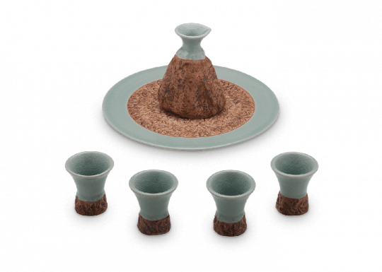 Tree Bark Decanter Set - Bark (540x385), Png Download