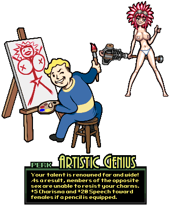Vault Boy Perks (335x403), Png Download