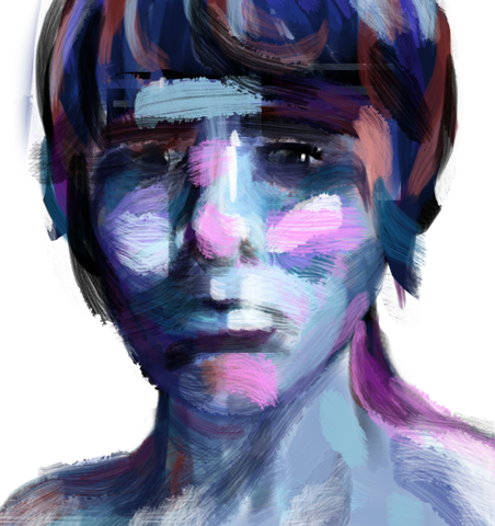 Expressive Painting - Illustration (452x480), Png Download