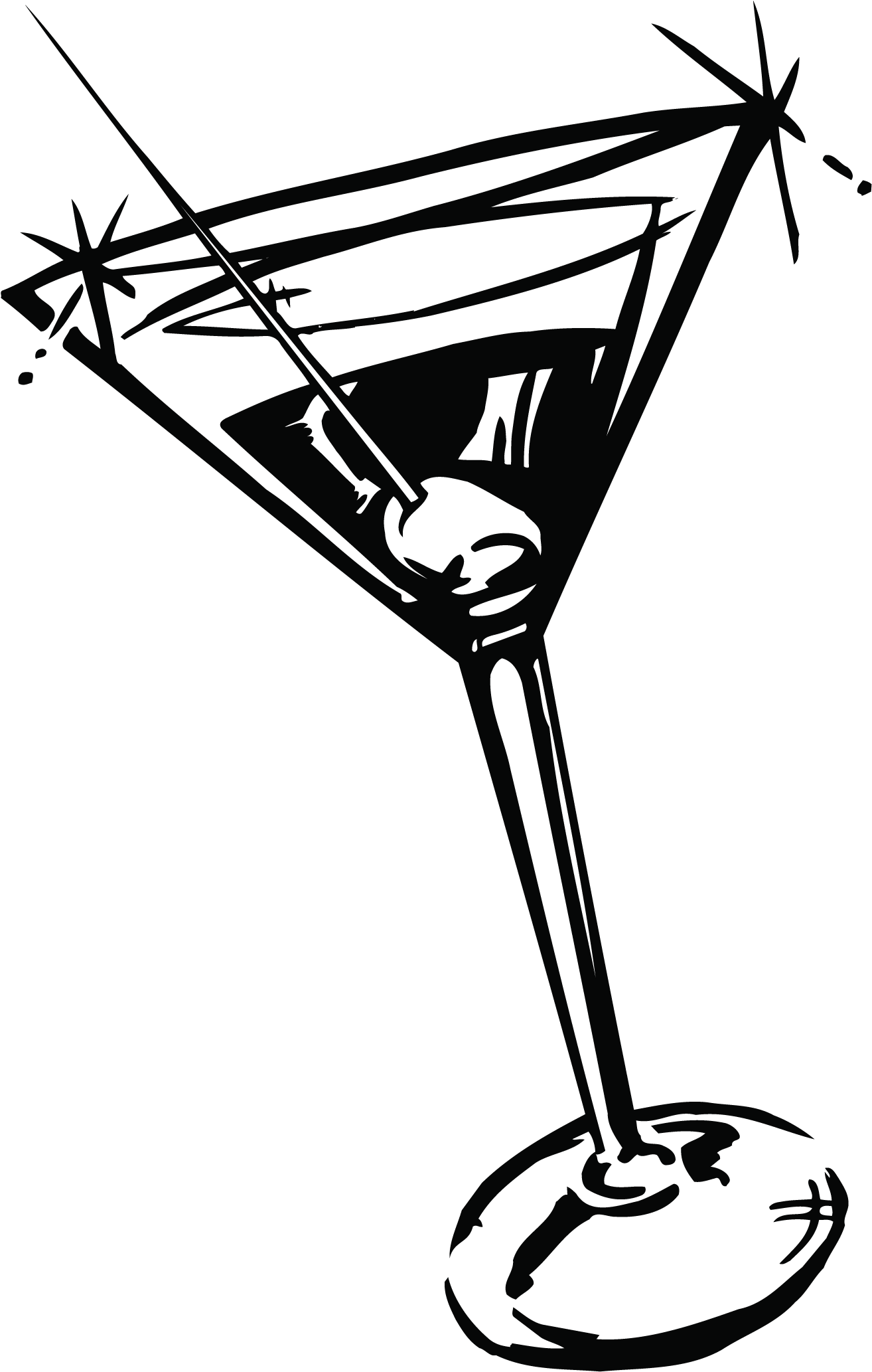 Martini-02 - Cocktail Glass Clip Art (1675x2433), Png Download