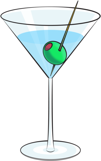 Cartoon Martini By Deathbycartoon On Deviantart - Cartoon Martini Glass Png (894x894), Png Download