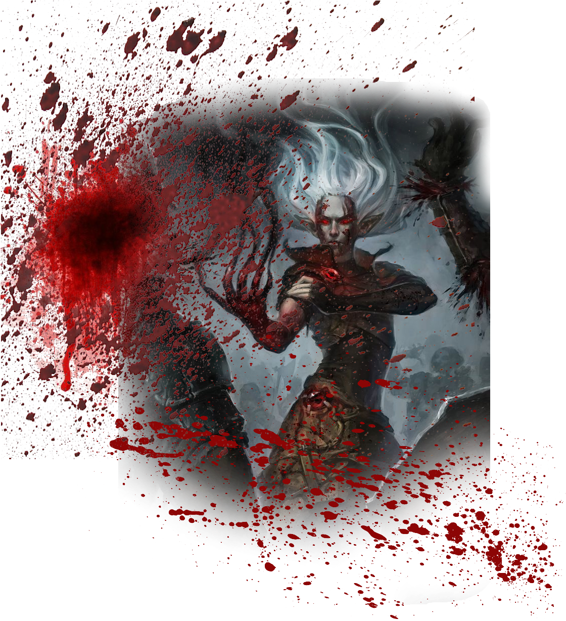 Blood User Character Art (1119x1304), Png Download