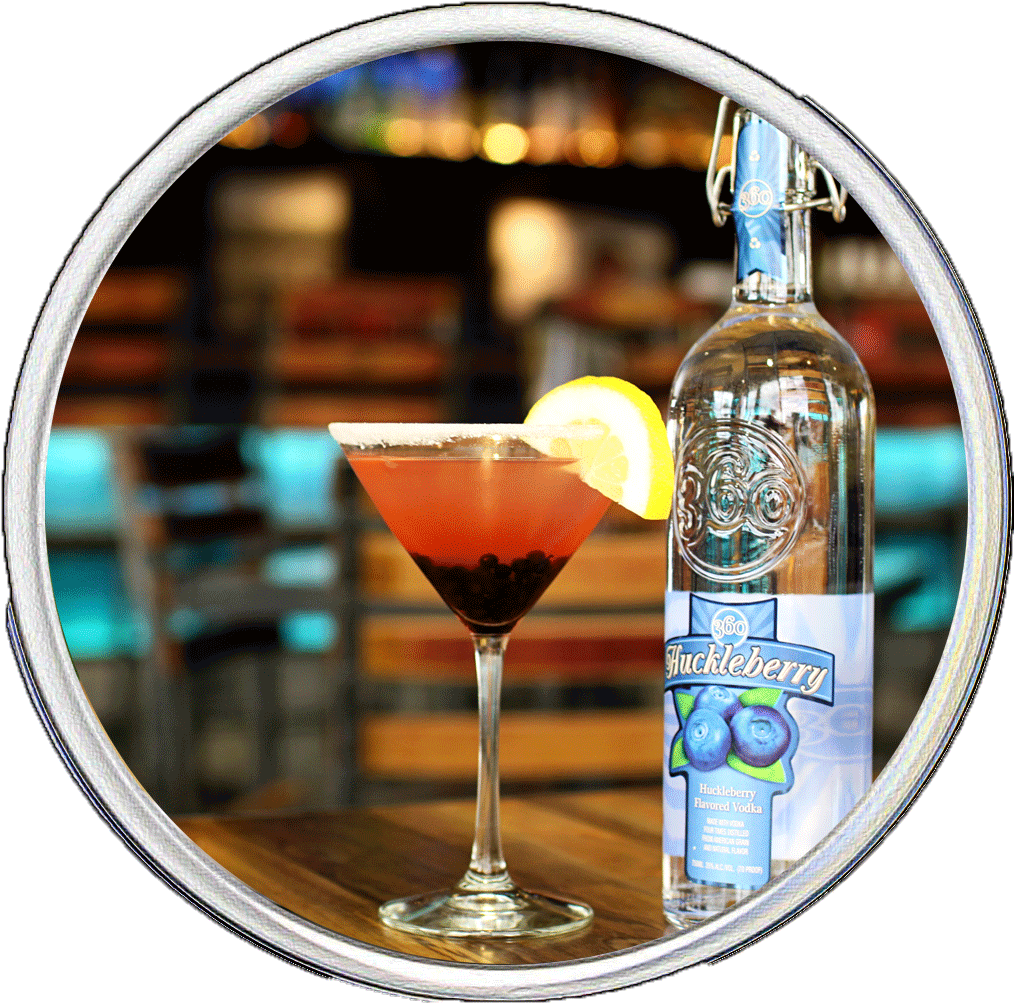 Huckleberry-martini - Classic Cocktail (1024x1013), Png Download