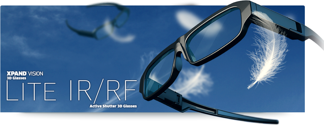 Xpand 3d Glasses Lite - Xpand 3d (1200x466), Png Download